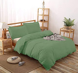 Lenjerie de pat jersey, cu fermoar, 115 gr/mp, verde deschis, 20, 100% bumbac