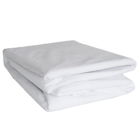 Waterproof Terry Budget Mattress Protector, White