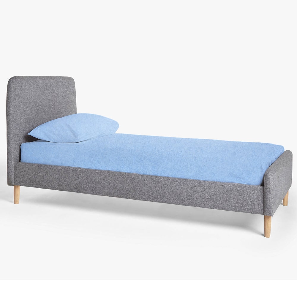Terry waterproof mattress cover, PU, with zipper, Blue 20cm