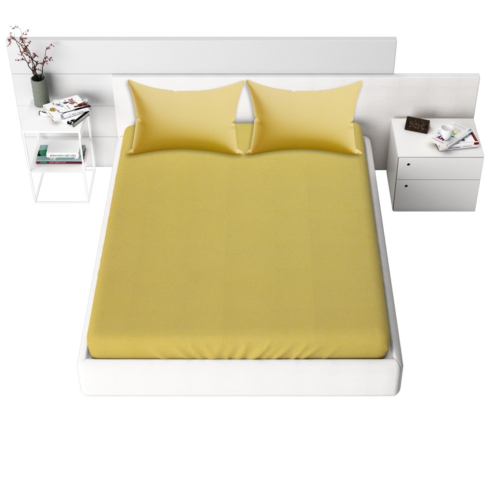 Waterproof Terry Mattress Protector, Yellow
