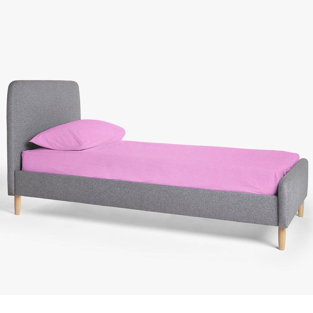 Husa saltea impermeabila frotir, PU, cu fermoar, Roz 20cm