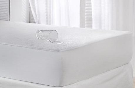Waterproof Mattress Protector, Terry, White