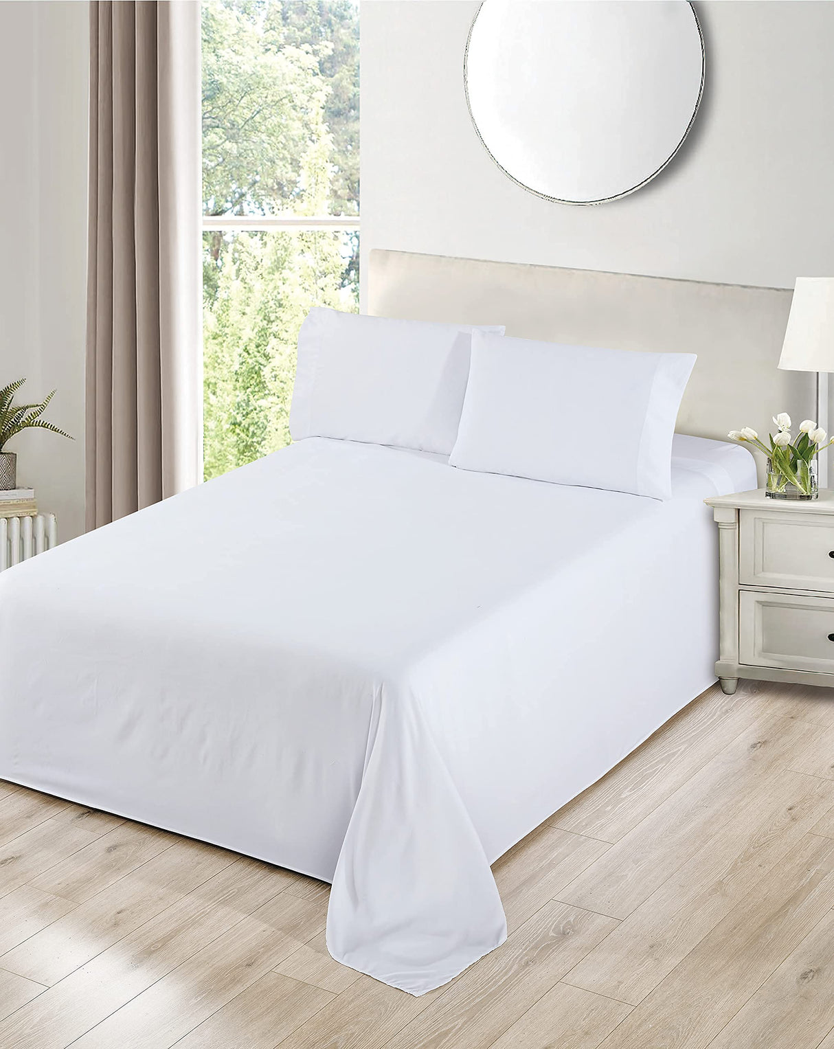 Bed linen-duvet cover pieces, White, Microfiber 1 cm, 115 gr/sqm, 100% pes