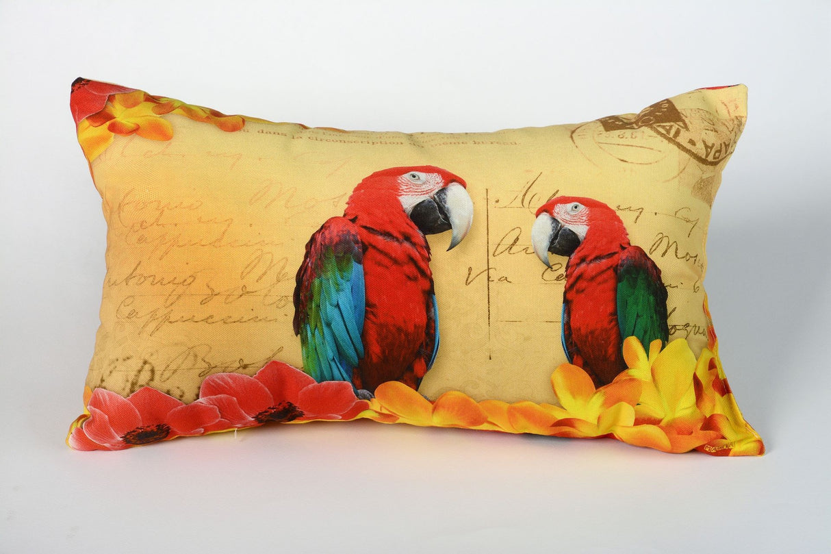 Decorative cushion Parrots
