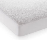 Waterproof Coral Fleece Mattress Protector, Anti-allergy, White