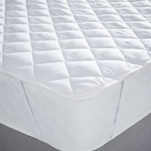 Waterproof Quilted Mattress Protector, White