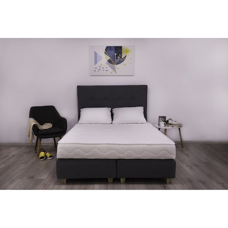 Saltea Ortopedica, Buona Notte, Navanna, 16cm, spuma poliuretanica cu spuma memory, antibacterian, fermitate medie