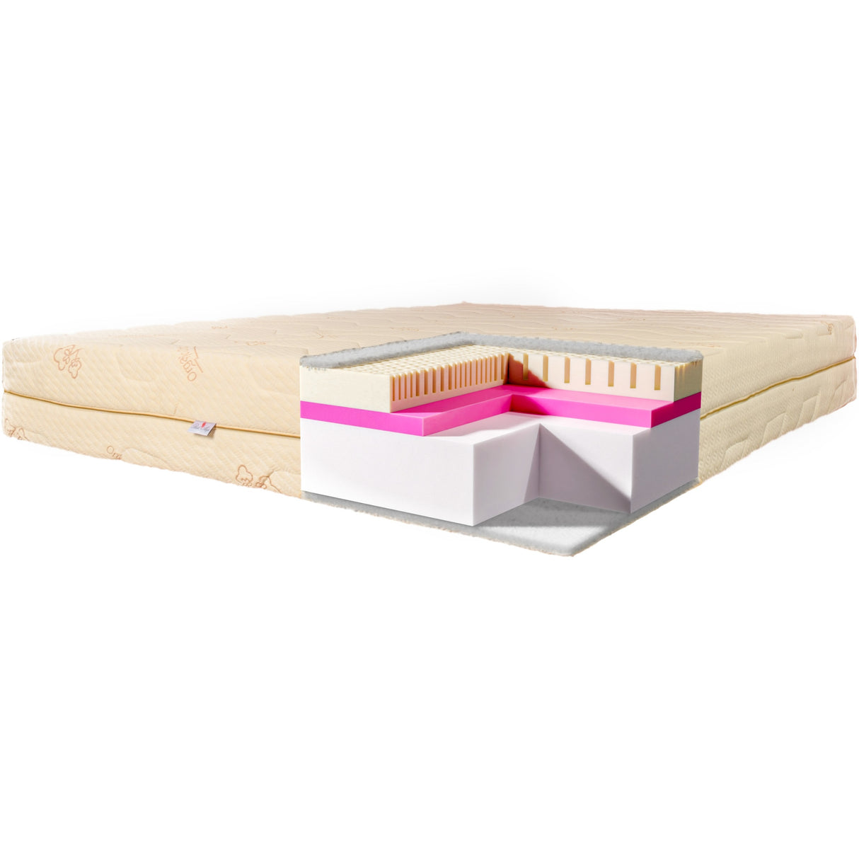 Orthopedic mattress, Best Sleep Comfort Hybrid, 25cm, latex, polyurethane foam, cotton cover, Hypoallergenic, medium firmness