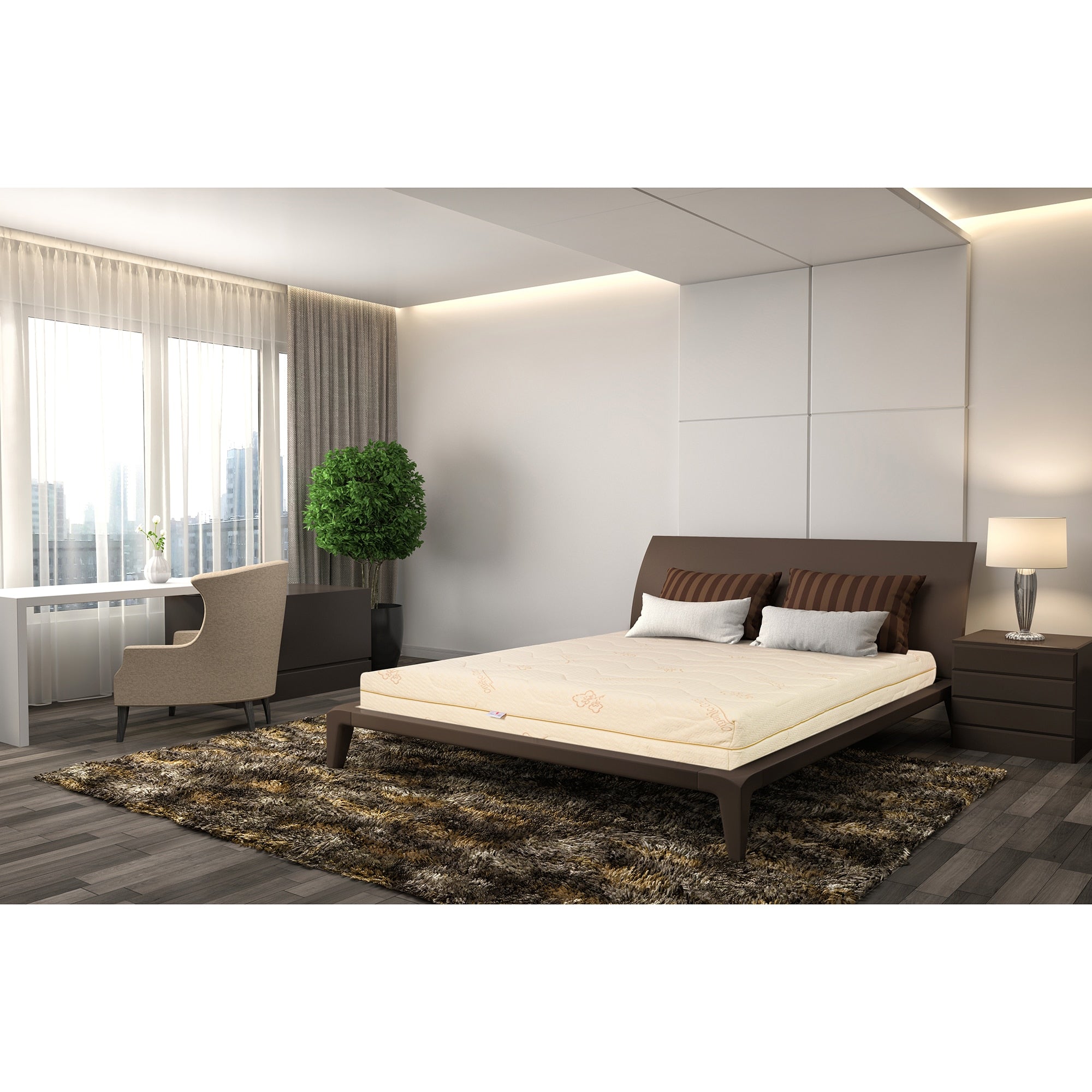 Saltea ortopedica, Best Sleep Comfort Hybrid, 25cm, latex, spuma poliuretanica, husa bumbac, Hipoalergenica, fermitate medie
