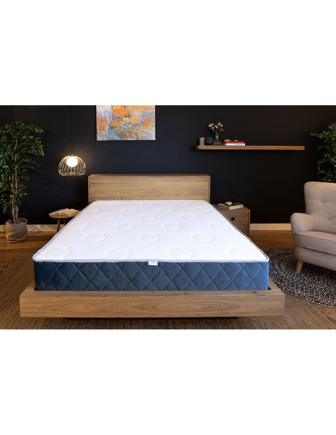 Saltea Ortopedica, Moon 30cm, spuma poliuretanica si arcuri ambalate individual, fermitate medie